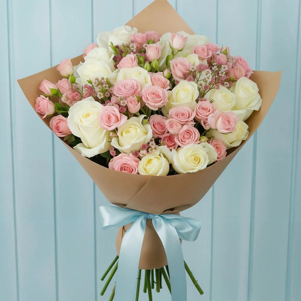 Букет цветов из: Розы в Магадане