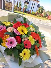 Букет цветов из:  Герберы #REPLACE_PRED# Магадане