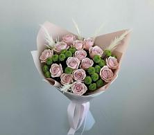 Букет цветов из:  Розы и Хризантемы в Магадане