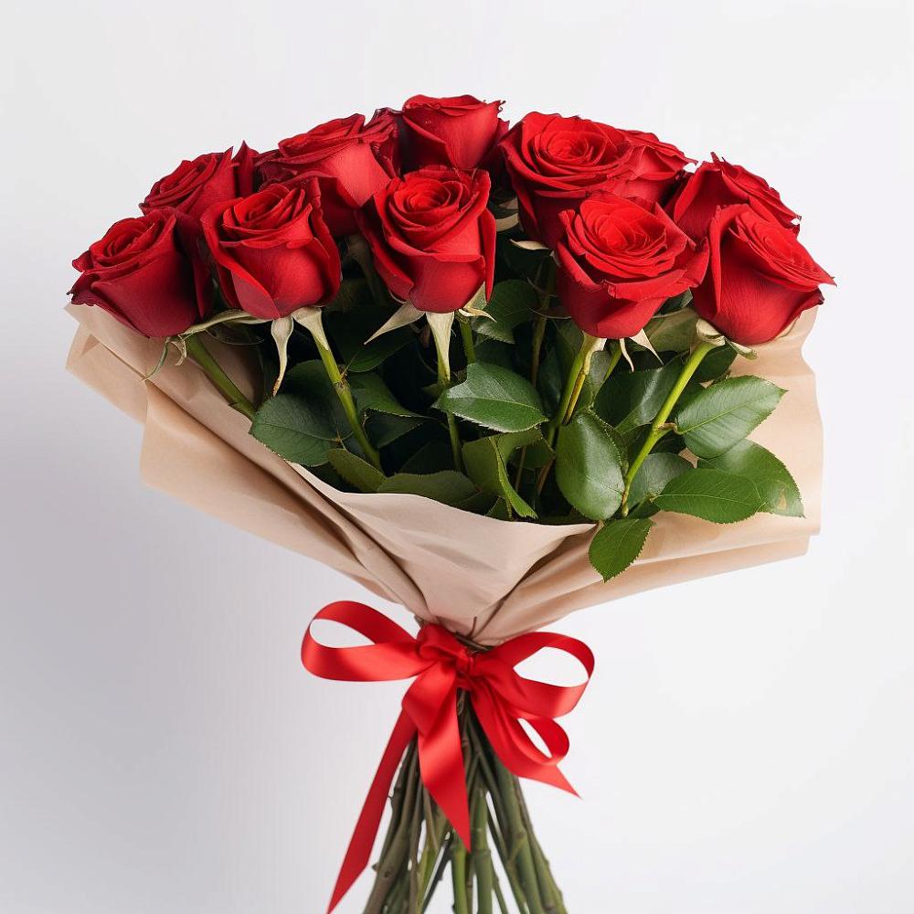 Букет 11 Красных роз Эдлесс Лав в Магадане
